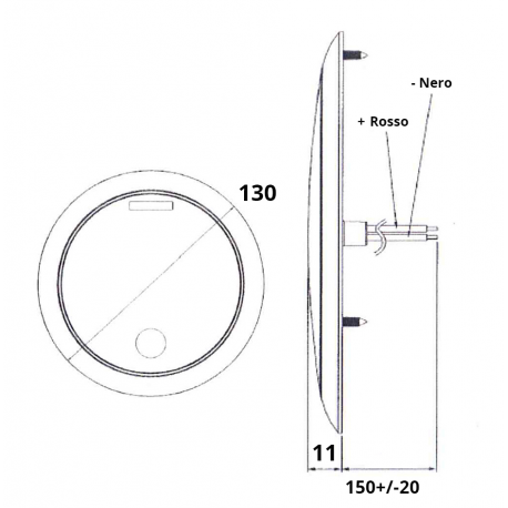 Led touch ceiling lamp