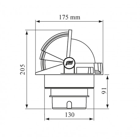 Plastimo Olympic 135 kompassi ristikolla