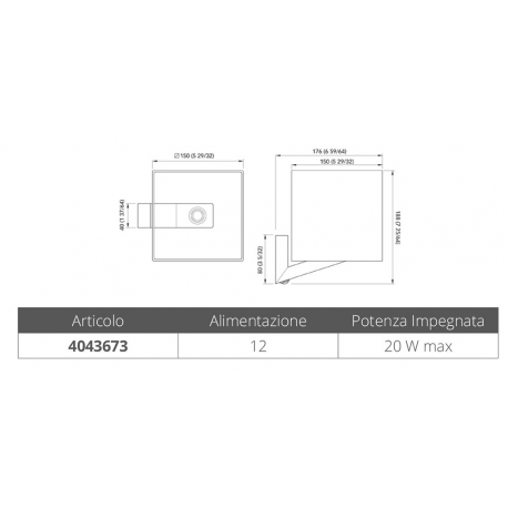 Lampada a led sharon