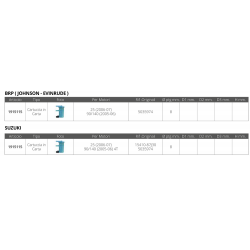 Fuel filter ø mm.8 for BRP 2