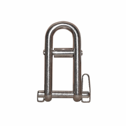 Stainless steel shackle with crosspiece