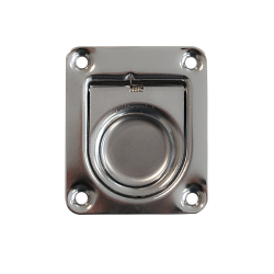 Kiillotettu ruostumattomasta teräksestä valmistettu ovenkahva, 65x55 mm