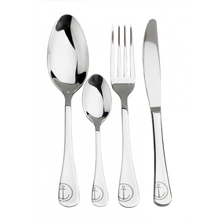 Anchor-line cutlery set