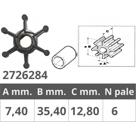 Impeller johnson ref.or.09-1077b-9