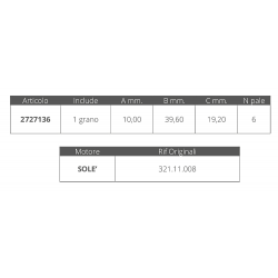 Girante sole' 321.11.008 2