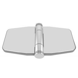 Hinges with integrated cover half recessed mm.39,6x78