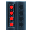 Pannello a 4 interruttori