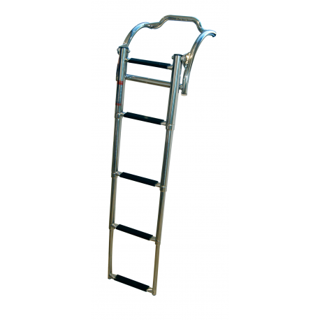 Ladder for inflatable boats with 4 steps