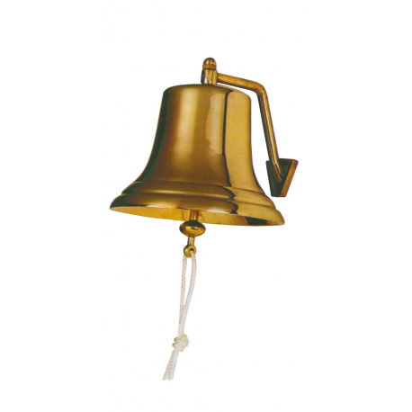 Homologated polished brass bell