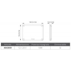 Spot-valaisin johdolla Action 10 W 2