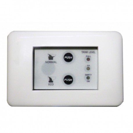 Control panel with touch screen buttons