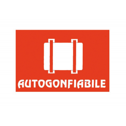 Self-inflating sticker