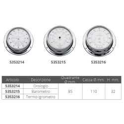 Barometro ø mm.110 ottone cromato 2
