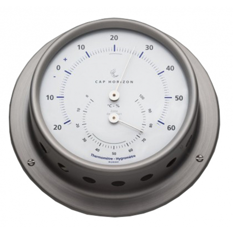 Thermo-hygrometer ø mm.110 stainless steel