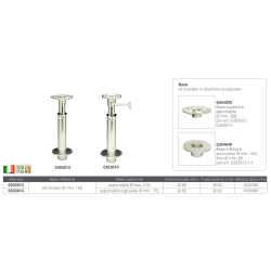 Telescopic support mm.450/680 2