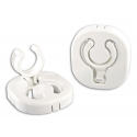 Retractable white clips
