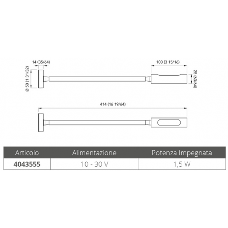 Califfa led reading light
