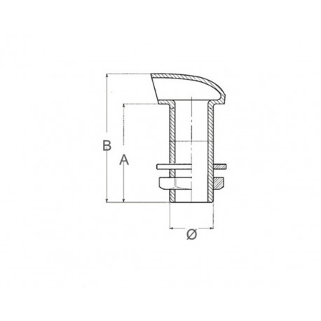 Forkrommet messingavløpsrør - Guidi