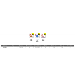 Ranskalainen jauhesammutin, 1 kg 2