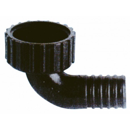 Hose connector in PVC - Curved