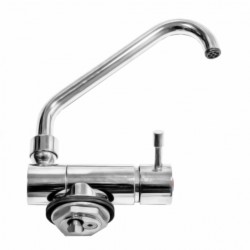 Chrome-plated brass ceramic cartridge mixer tap