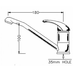 Kitchen sink mixer tap with spout 2
