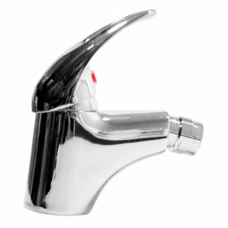 Single lever bidet mixer without thermostatic control
