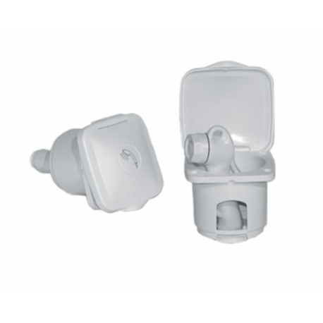 Container for Top line hand shower in white PVC built-in - Ceredi
