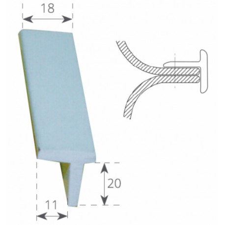 Semi-rigide Duralene TEE-ondersteuning - T.18