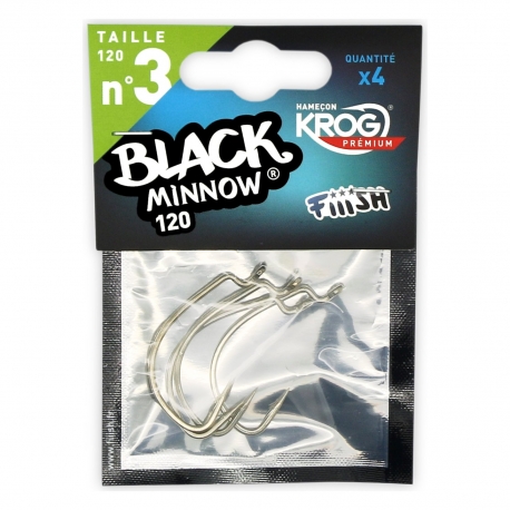 Fiiish Black Minnow N.3 Krog 4 hooks Premium by VMC