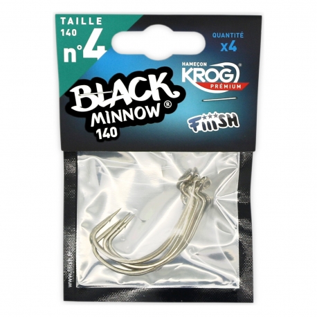 Fiiish Black Minnow N.4 Krog 4 hooks Premium by VMC