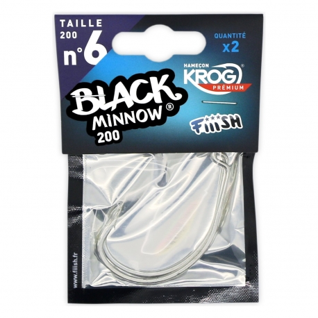 Fiiish Black Minnow N.6 Krog 2 hooks Premium by VMC