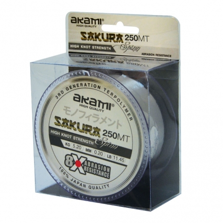 Akami Sakura Spinn 0.20MM spinning nylon 250M