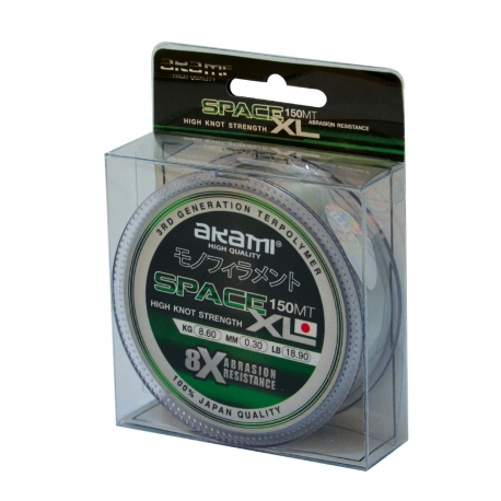 Akami Space XL 0.25MM nylon fishing line 150M