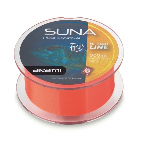 Akami Suna 0,405 mm nylonfiskelina 300 m orange