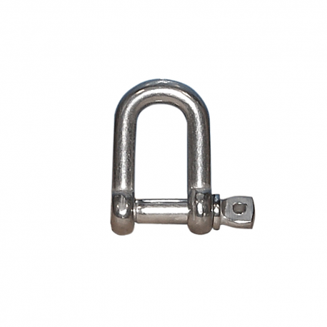 Stainless steel shackle recessed pin