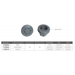 Overpressure valve for inflatable boats and lifeboats 2