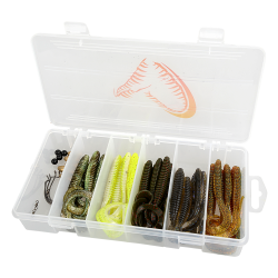 Savage Gear Rib Worm 47 Piece Spinning Combo Kit