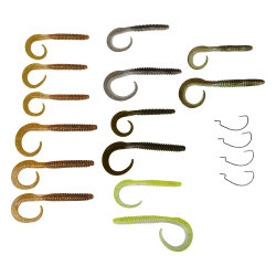 Savage Gear Rib Worm 47 Piece Spinning Combo Kit 2