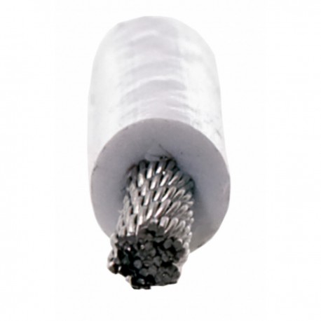 AISI 316 stainless steel rope coated with white plastic material