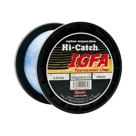 Momoi Hi-Catch IGFA 50LBs nylon light blue 0.74MM from 900M