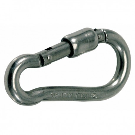 AISI 316 stainless steel carabiner - Key-Lock spring plunger closure.