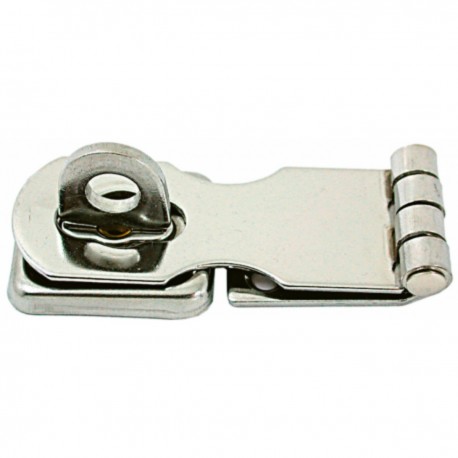Stainless steel lock with swivel eye and padlock holder