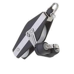 Kaksoisviululohko, halkaisija 10 mm, kiinnityskoukulla ja kuulalaakereilla - Viadana