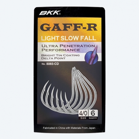 BKK Gaff-R Light Slow Fall hooks for assist hooks N.1/0