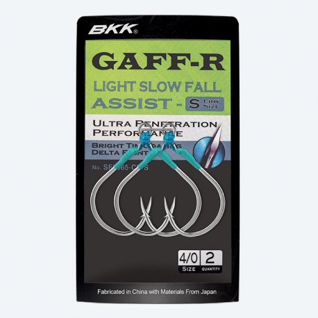 BKK SF Gaff-R Light Slow Fall Assist-S double hook No.1