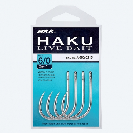 BKK Haku Livebait N.4/0 livebait hook