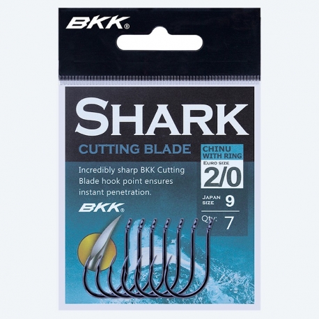 BKK Shark Chinu-R CB No.2 fishing hook black nickel