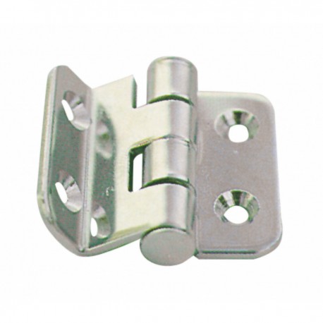 Mirror polished stainless steel hinges - Dimensions 35 x 37 mm.