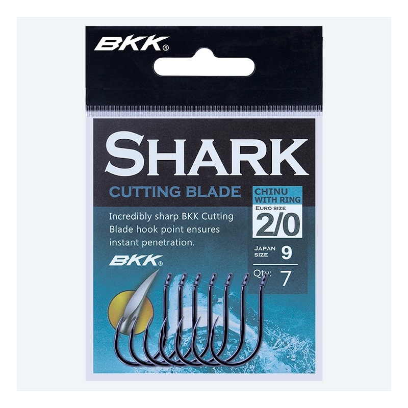 BKK Shark Chinu-R CB No.5/0 black nickel fishing hook BKK